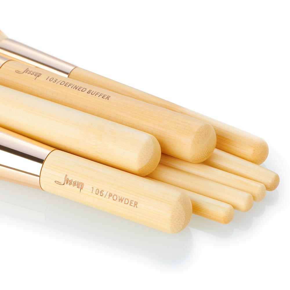 Jessup Marke 25 stücke Schönheit Bambus Professionelle Make-Up Pinsel Set Make-up Pinsel Tools kit Foundation Puder Rouge Eye Shader