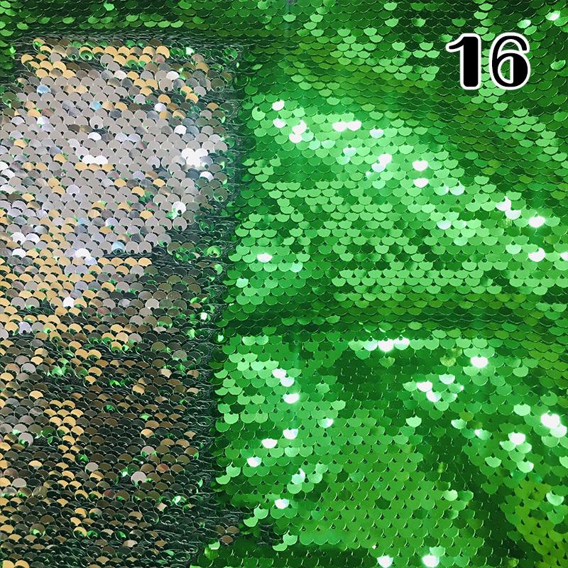 100x130cm Oboustranná 5mm Látka s rybími šupinkami Reverzibilní látka s flitry DIY Řemesla Šití Oděv Boty Pozadí Dekor