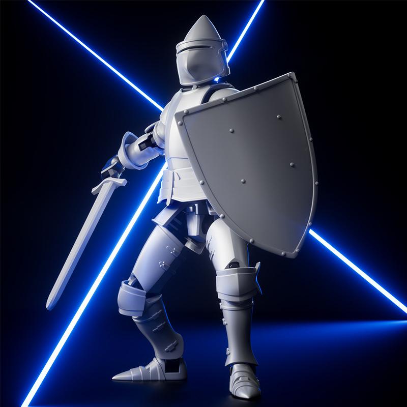 Knight Action Figures Paladin 13 Jointed Movable Shapeshift Robot 3D Printed Mannequin Character Assembl Toys Kids Gifts