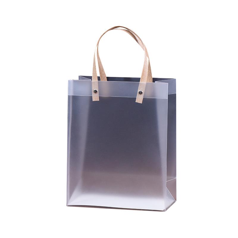 Matte Transparent PP Plastic Tote Bag for Wedding or Birthday Favors – High-End Feel