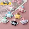 10Pcs Kawai Bright Surface Cartoon Winged Stars Series Resin Flat Back Scrapbook Figurine Diy Bow Decor Accessories Crafts A27