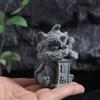Artificial Stone Awakening Lion Ornament Artwork Lion Mascot Statue  Tabletop