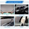 360G Suede Fabric Headliner 20" L x 60" W for Car Interior Roof Repair Dark Gray