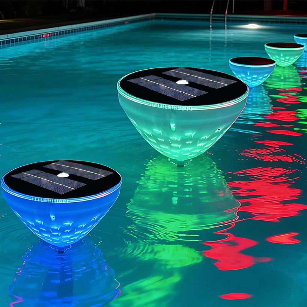 Floating Pool Lights 2 Pieces Multi-Mode Ambient Lighting Outdoor Pool Lights Backyard Decor For Indoor Home Bathtub Hot Tub