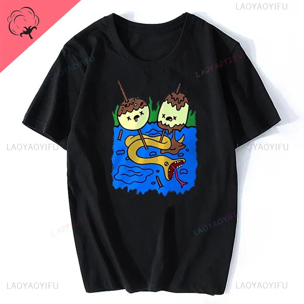 

Летняя одежда в рок-стиле, жевательная принцесса, Время приключений, графические футболки, забавный подарок от Марселин, повседневная хлопковая рубашка для мужчин L