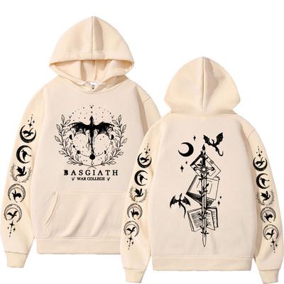 Basgiath War College Oboustranná Mikina Čtvrtá Křídla Pánská Dámská Módní Gotická Y2k Mikina Ležérní Mikina s Kapucí Streetwear