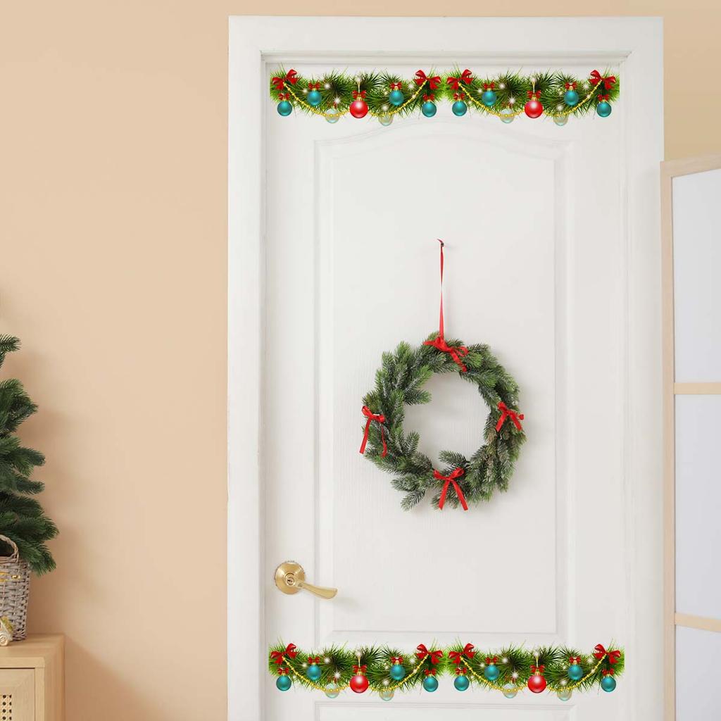 Weihnachtskugel Ranke Wandsticker, Weihnachtsraum Dekoration Wandsticker