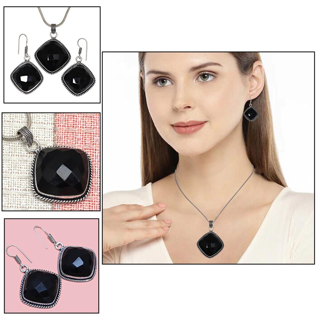 Black Spinal  Pendant Gemstone Jewelry Handicraft Valentine'Day Gold