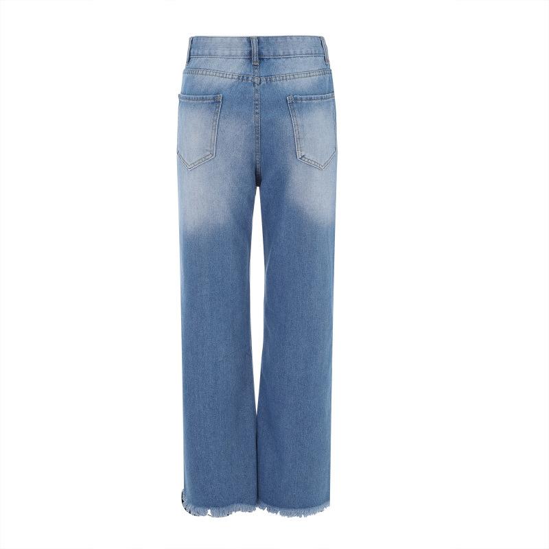 Jeans da donna micro svasati elasticizzati a vita alta