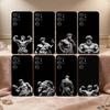 Greek Mythology Statue Fitness GYM Phone Case For Samsung S26,S25,S24,S21,S22,S23,S30,Ultra,S20,FE,Lite,10,9,Black Cover