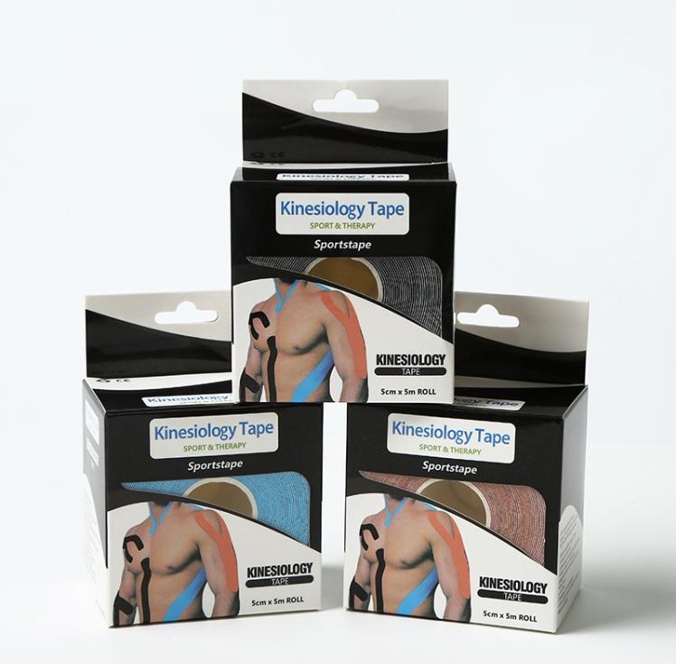 5cm Width Cotton Kinesiology Tape Elastic Athletic Muscle Tape Waterproof Sports Kinesio Tape for Joint Support Injury Recovery