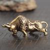 Pure Copper Energy Bullfighting Statue Animal Ornament Tabletop Decor 46*13*21cm