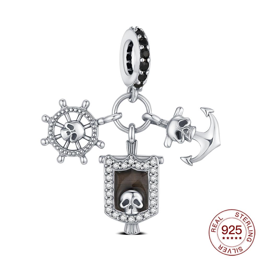 Copper Summer Beaded Classic Pirate Luggage Charms Jewelry Making For Bracelet Diy Women'S Everyday Glamour Fashion Gifts