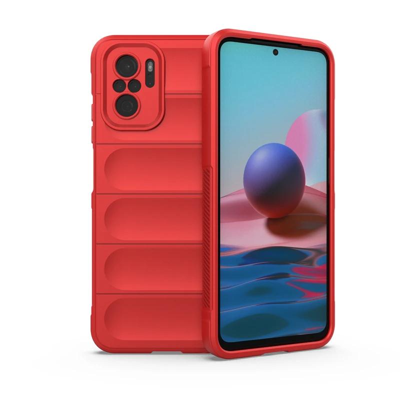 For Xiaomi Redmi Note 10 Pro 10S 4G Back Cover Phone Case Soft Liquid Silicone Anti-fall Shockproof Protect Funda Coque Cases