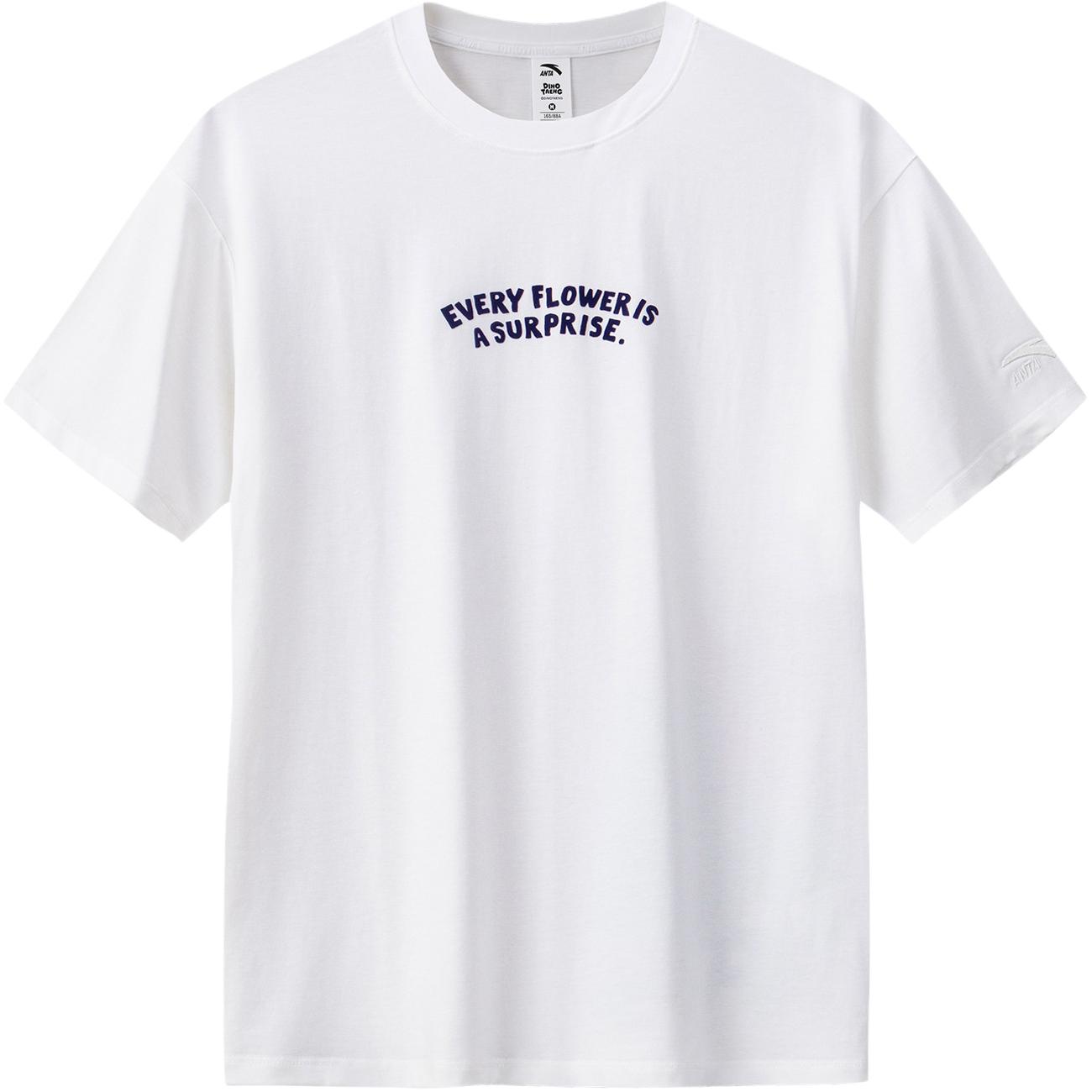 

Anta × Da Meng Town Collaboration Life Series Back Print Letter Round Neck Versatile Casual Short Sleeve T-Shirt Women T-Shirts 162628131-1 S