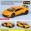 Burago 1:64 golf Porsche 911 Shelby Raventon Mustang Lamborghini Serie da Collezione Modello in Metallo Pressofuso Giocattolo Regalo per Bambini