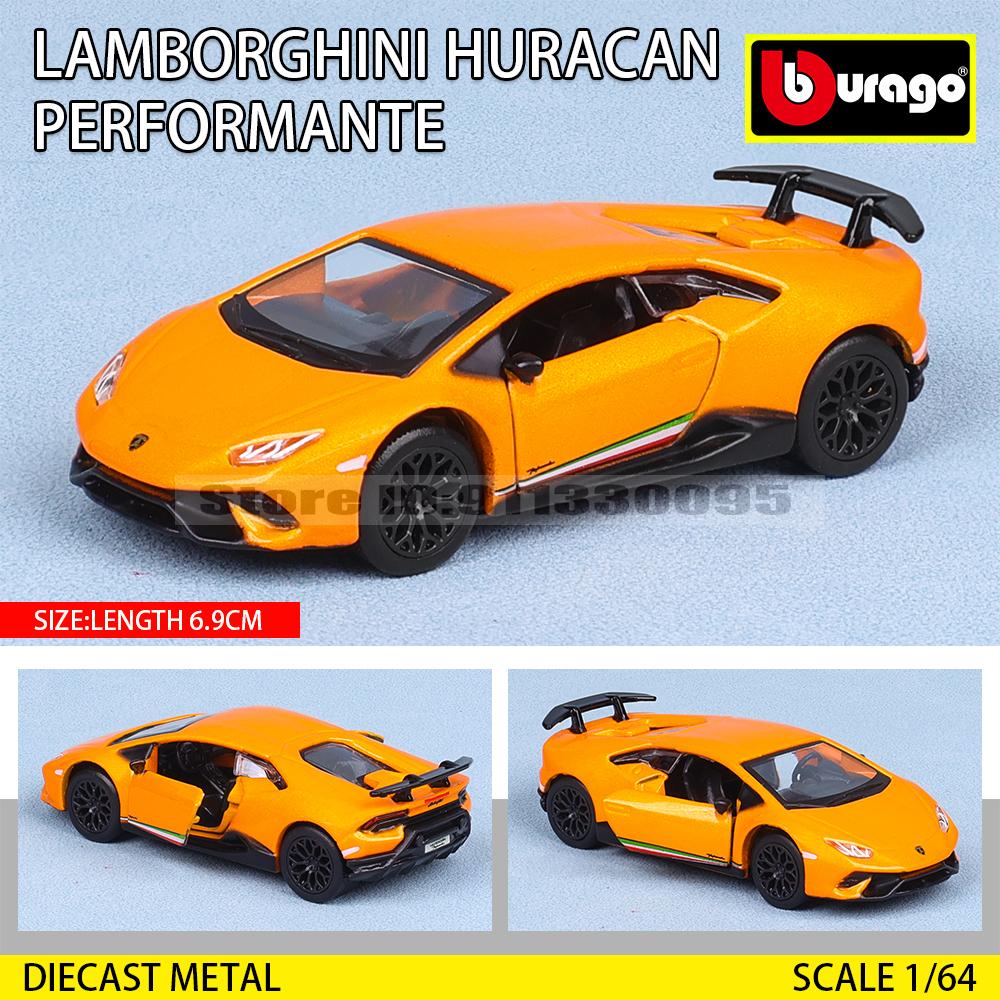 Burago 1:64 golf Porsche 911 Shelby Raventon Mustang Lamborghini Serie da Collezione Modello in Metallo Pressofuso Giocattolo Regalo per Bambini
