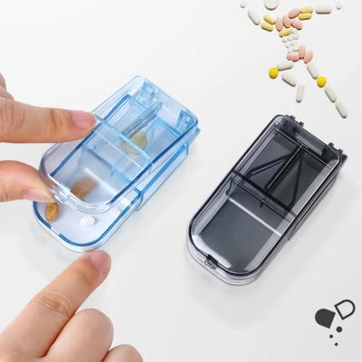 1 stücke Tragbare Pille Cutter Splitter Teilen Medizin Lagerung Tablet Splitter Cut Slicer Home Pille Fällen Dispenser Pille Box
