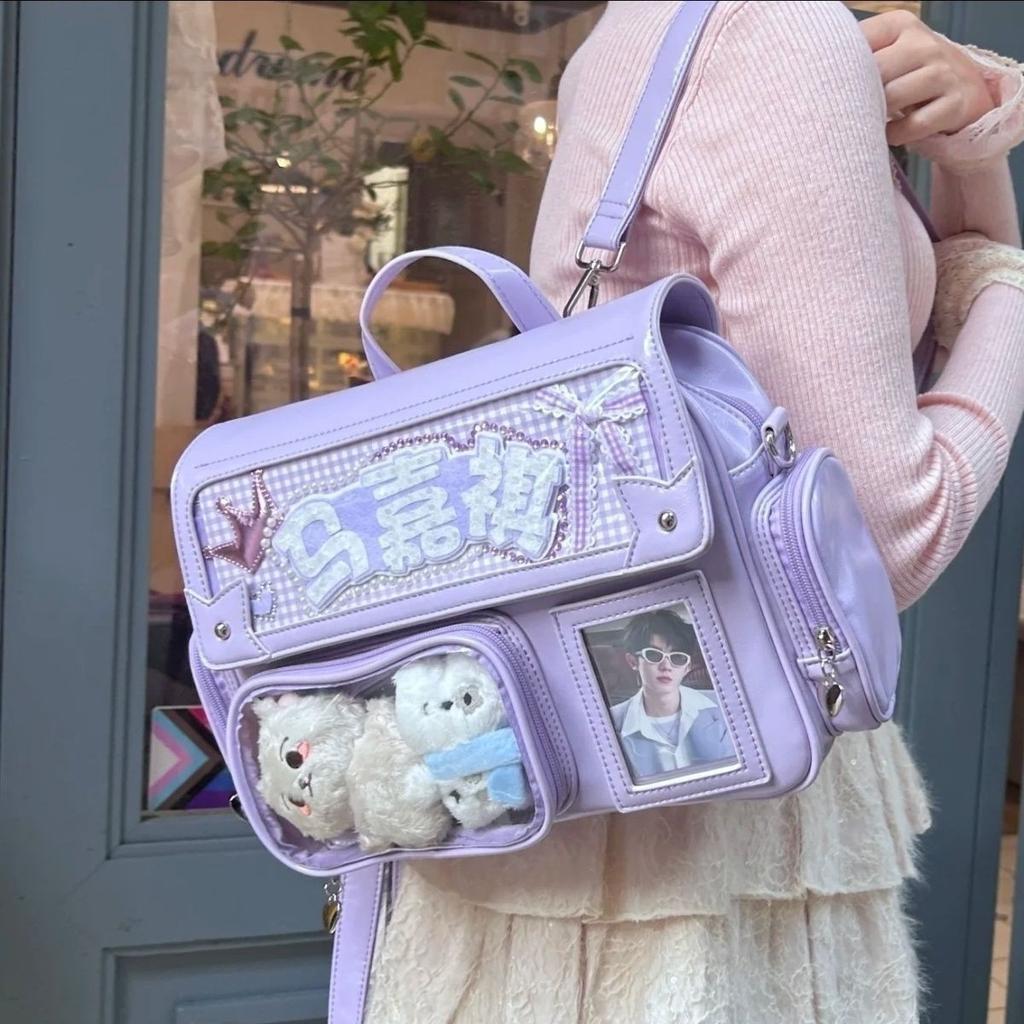 New Style of Girls Y2K Ulzzang Ita Bag Amusement Park Crossbody Bag Japanese Preppy Style Large Capacity Jk Uniform Shoulder Bag