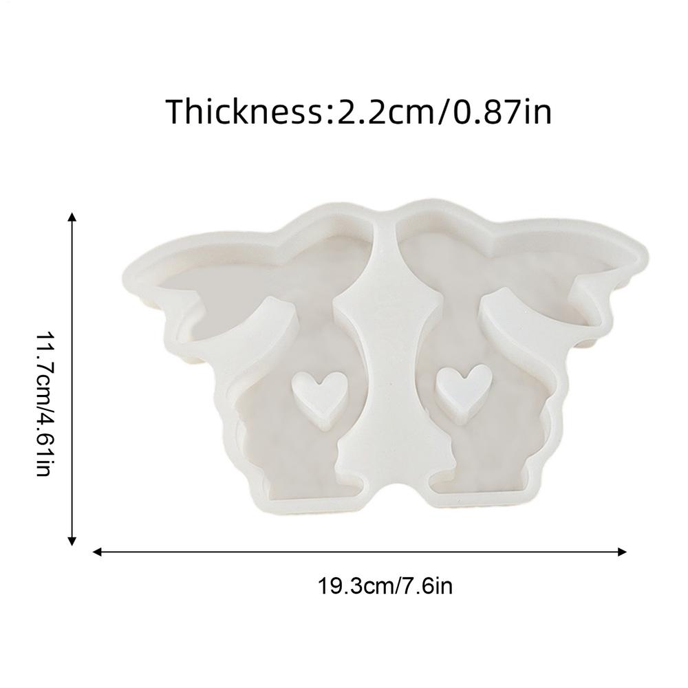 

Силиконовая форма Пасхальный Кролик Формы для литья смолы Антипригарные Формы для мыла ручной работы Креативная силиконовая форма Инструменты для поделок белый