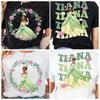 2025 Newland Princess Trip Top Tiana The Frog Unisex Girls Trip Casual T Shirt Tee Cotton Gift Vacation Clothes