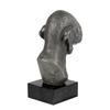 Bedlington Terrier, Rothbury Terrier, Rodbery Terrier - Figurine On Marble, Covered with Silver Metal, Handmade, Brand Art-Dog