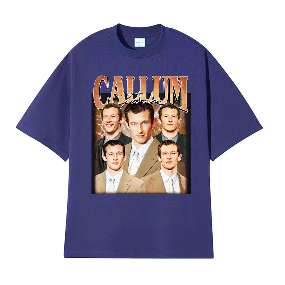 Callum Turner Vintage Graphic Tshirt Unisex Women Fashion Classic 100 Cotton Tshirts Casual Comfort Oversized T Shirt Streetwear