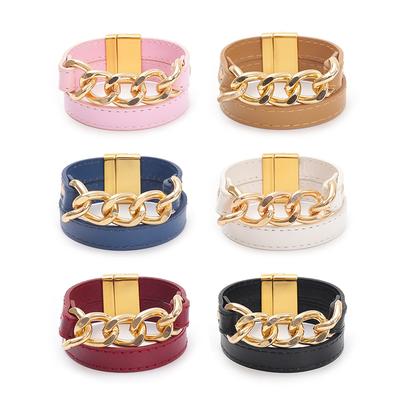 Vintage Punk Wrap Leather Bangles Multi-layer Bracelet Jewelry Gifts