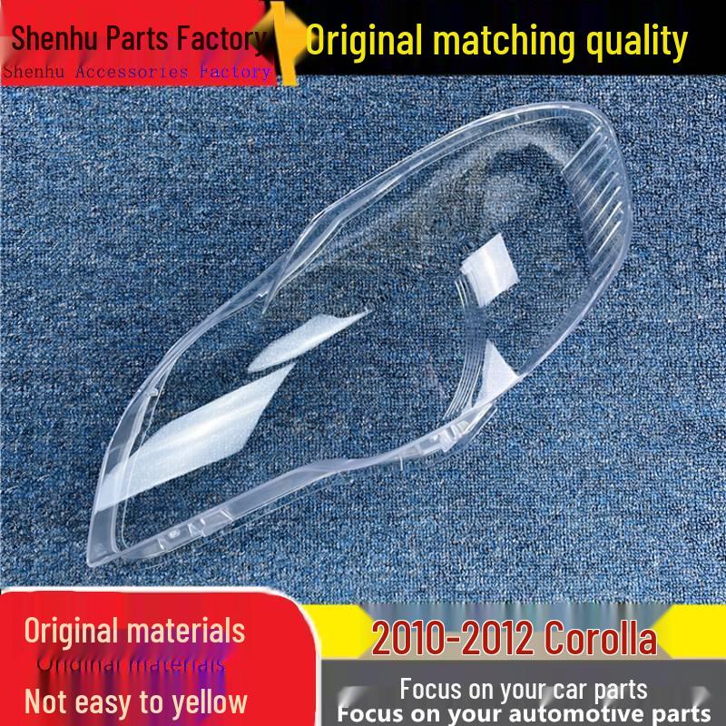 

Corolla 2010-2012 Headlight Cover: Transparent Front Lampshade Housing Standard Driver s Side Without Sealant