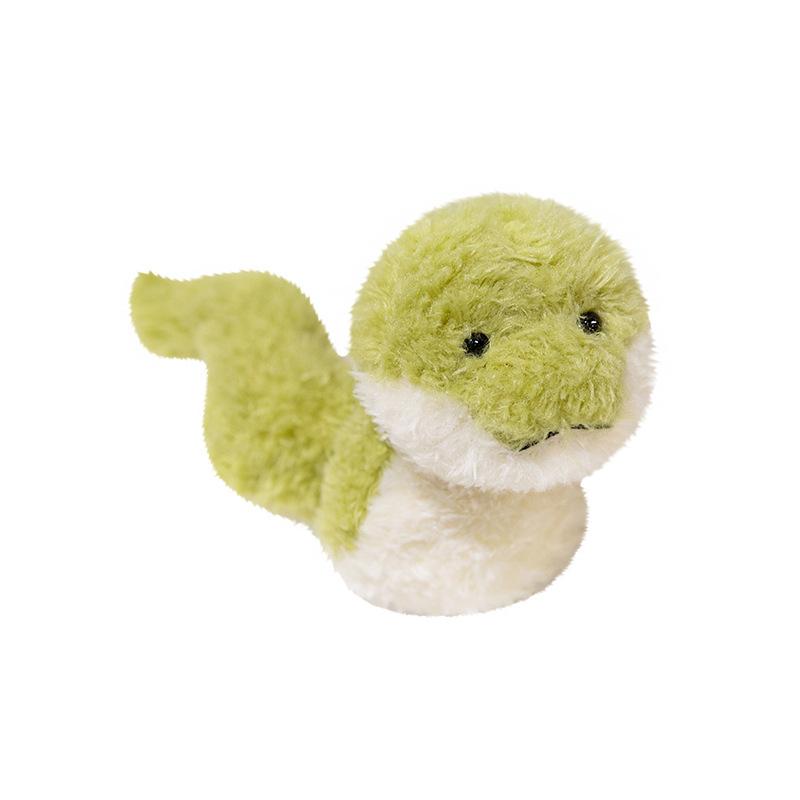 

Cute Plush Snake Doll Green Curly Toy Rag Doll Textured Girl Gift Children s Birthday Gift 25cm