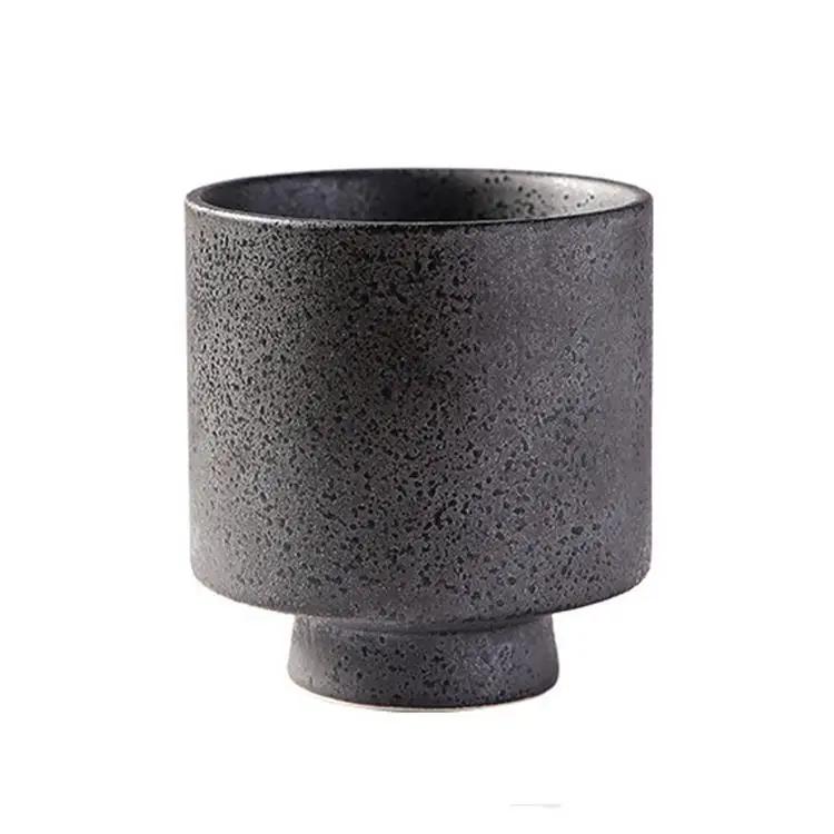 Japanese style tall tea cup household ceramic water cup household Japanese and Korean coffee matcha cup water cup
