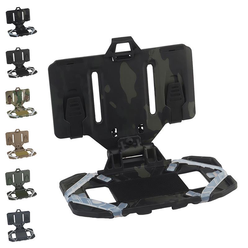 Nylon MOLLE Tactical Chest Rig Vest with Phone Holder & Folding Navigation Board