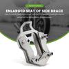Silver Motorcycle Kickstand Pad Enlarger Base Accessory