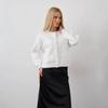 Women's Autumn/Winter White Mink Cashmere Cardigan - Short, Loose, Soft, and Fluffy