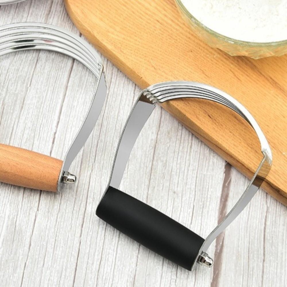 Ergonomic Handle Pastry Cutter Stainless Steel Dough Masher Dough Mixer  Culinary Baking