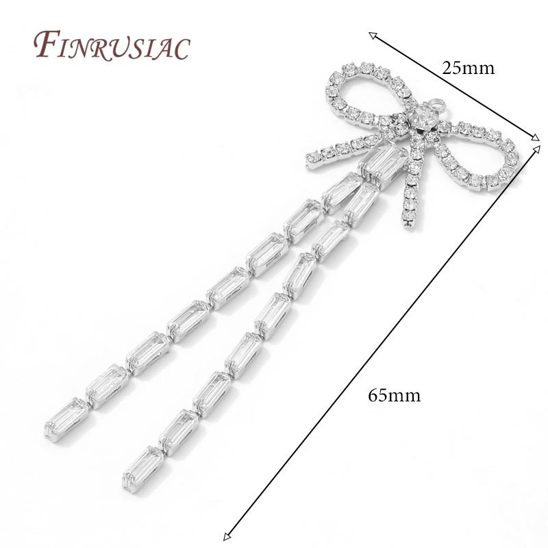 18K Gold Plated Brass Chain Tassel Charms For Jewelry,Tassel Earring Components,DIY Jewelry Making Supplies