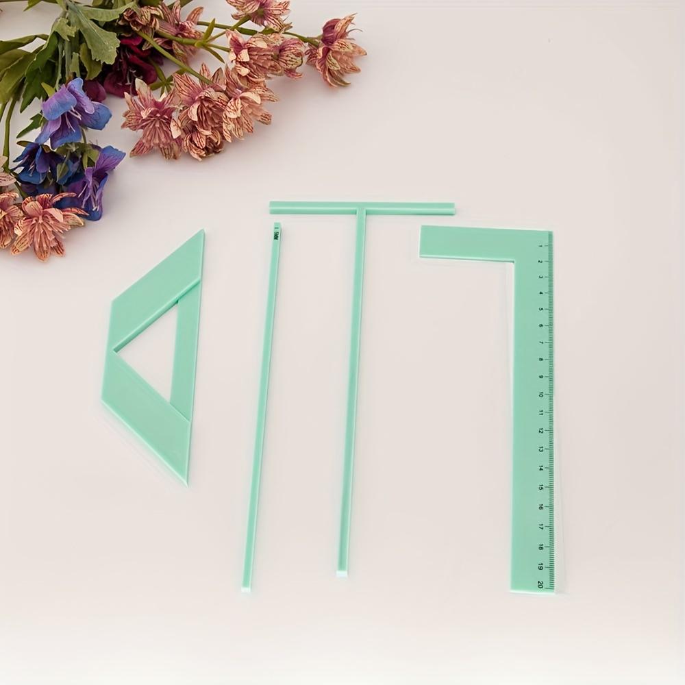 1set Multi-Functional Ruler DIY Journal Scrapbook Cover Making Kit Book Binding Positioning School Supplies