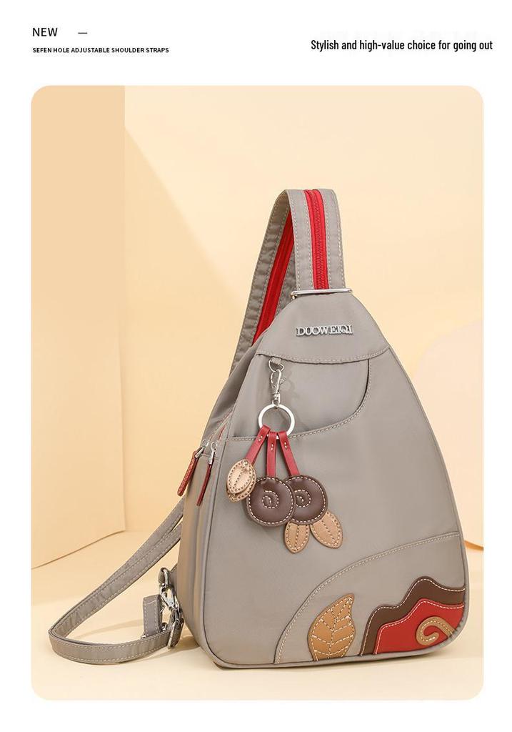 Fashionable Korean Style Waterproof Oxford Crossbody Backpack: Lightweight, Versatile, Large Capacity, Multi-functional