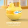 Tumbler Cat Teaser Toy With Removable Feathers & Bells - Self Amusing Kitten Play Wand Easy To Clean And Reassemble