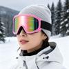 Adult TPU Cylindrical Ski Goggles With Reflective Coating Wide Field Of View Impact Resistant Windproof Snow Protection