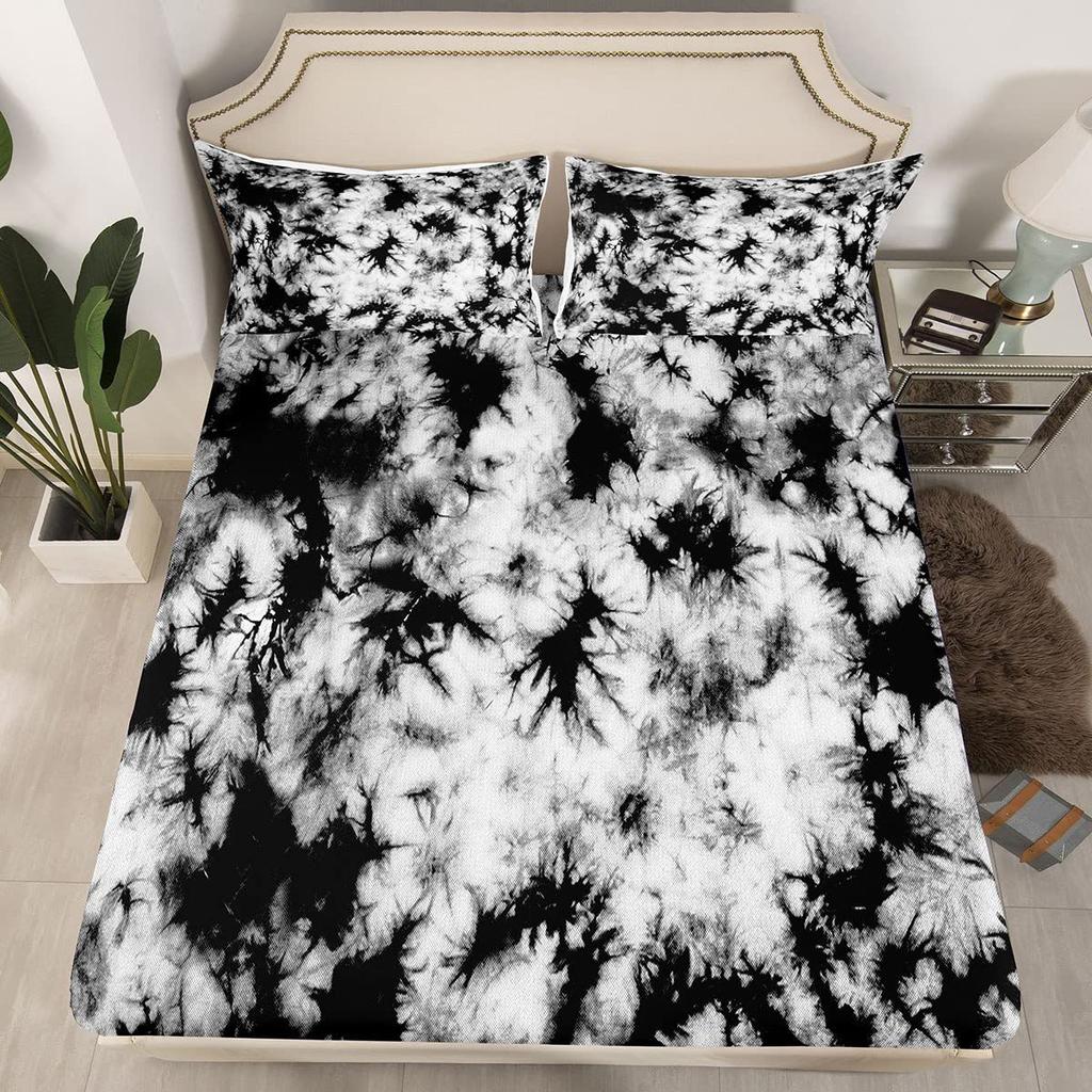 Frog Cartoon Pattern Mattress Three-Piece Digital Printing Mattress Bedding Set Adult Children