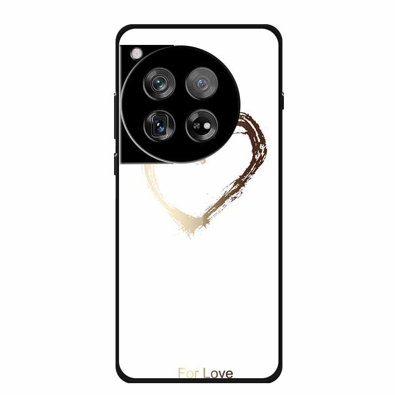 Personalized Seven-Colored Tempered Glass Phone Case for OnePlus 12 - Unisex