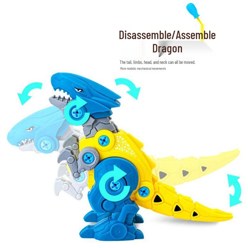 Jurassic Simulation Detachable Dinosaur Toy - Tyrannosaurus Rex Screw Assembly Set