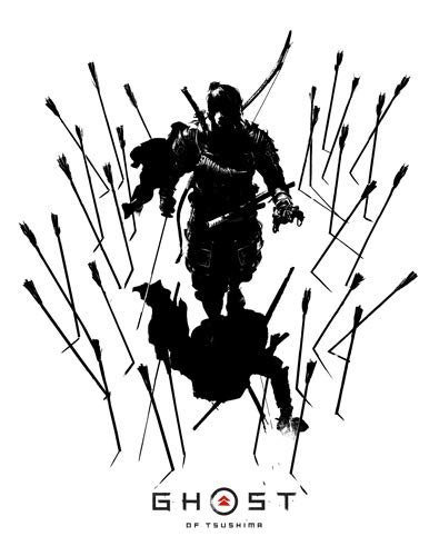 Cospa Ghost of Tsushima Jin Sakai T-shirt WHITE M size