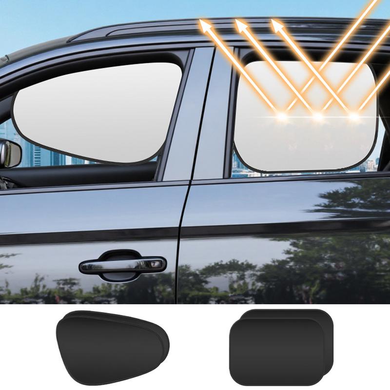Window Shades For Car 1 Pair Sun Protection Car Window Sunshades Static Cling Film Hot Weather Stickers For Sedan Truck Minivan