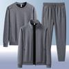 Men Tracksuits Hoodies and Sweatpants 3 Pieces Set Spring and Autumn Sportwear Unisex Jogging Suit