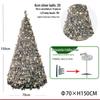 Automatic Folding Telescopic Christmas Tree with Lights for Home, Commercial, and Supermarket Decorations