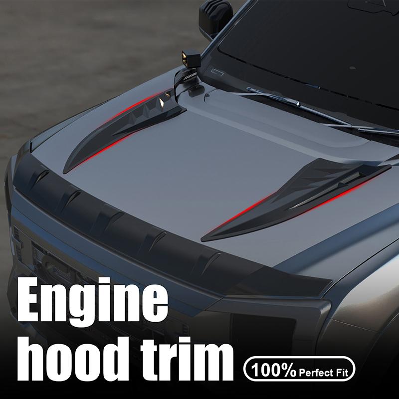 Hood Decoration Stickers For BYD Shark 6 Sports Decoration Sticker Upgrade For Shark 6 2025 2025 Car Accessories 2pcs