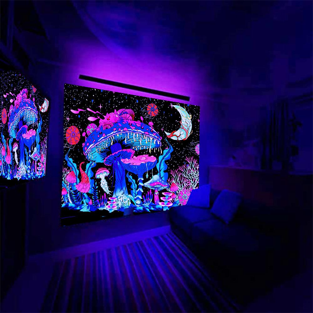 Psychedelic Dreamcatcher Moon Feather Tapestry Hippie Large Bohemian Mandala Tapestries Wall Cloth Carpet Ceiling Room Decor