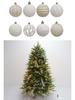 Roter Beflockter Bordeauxroter Samt Weihnachtsbaumkugel-Schmuck, 12er-Pack (6cm)